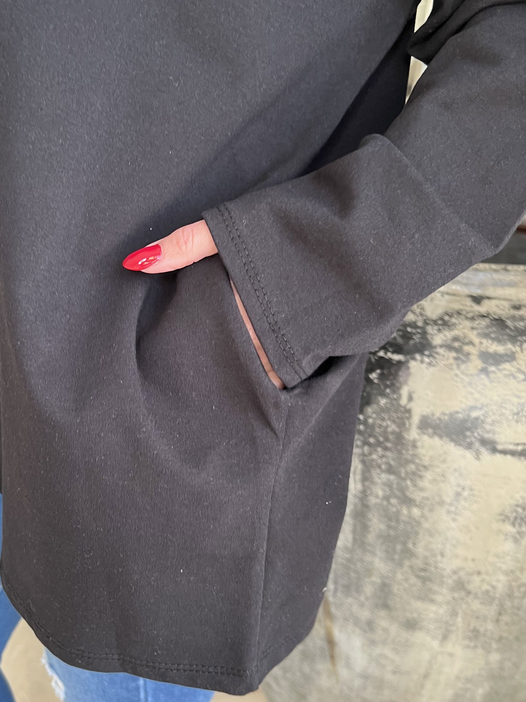 Hearty - Joggingblus med silverfärgad text och hjärta framtill